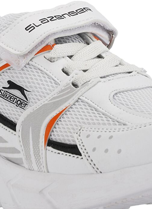 Slazenger KENDALL Unisex Çocuk Sneaker Ayakkabı Beyaz / Turuncu - Görsel 5