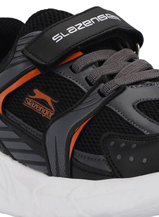 Slazenger KENDALL Unisex Çocuk Sneaker Ayakkabı Siyah / Koyu Gri - Görsel 5