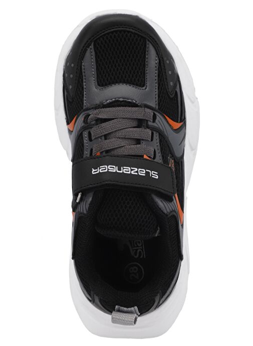 Slazenger KENDALL Unisex Çocuk Sneaker Ayakkabı Siyah / Koyu Gri - Görsel 6