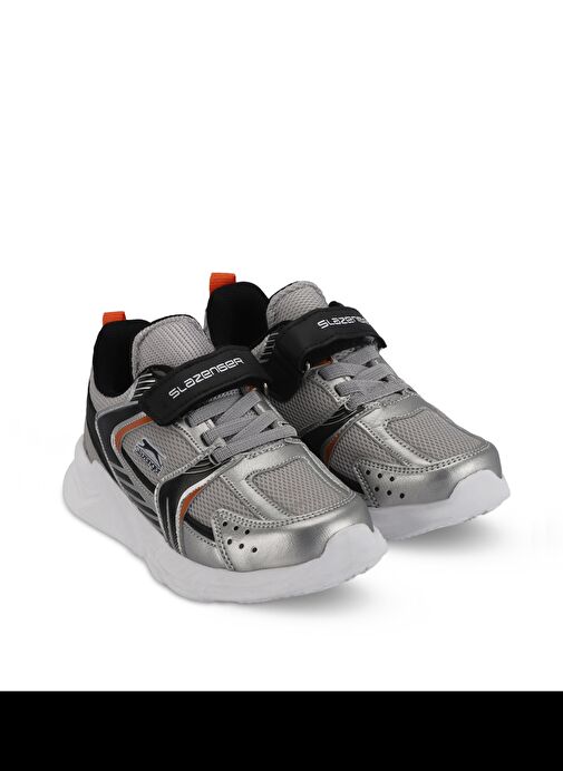 Slazenger KENDALL Unisex Çocuk Sneaker Ayakkabı Gri / Siyah - Görsel 3
