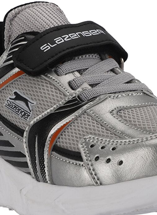 Slazenger KENDALL Unisex Çocuk Sneaker Ayakkabı Gri / Siyah - Görsel 5
