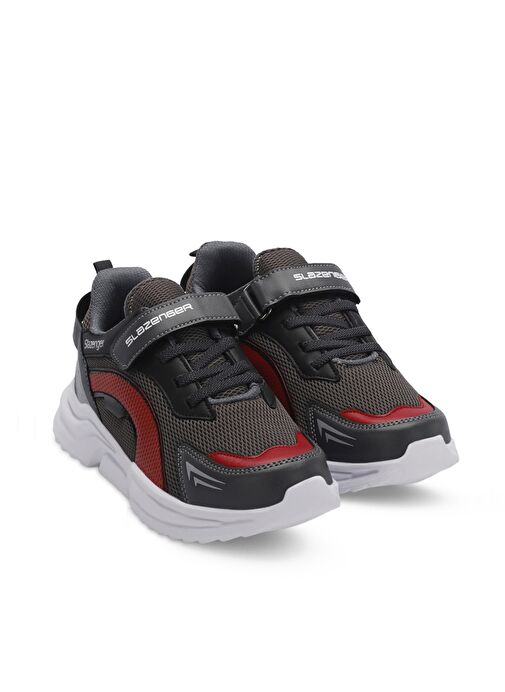 Slazenger KLAN IN Unisex Çocuk Sneaker Ayakkabı Koyu Gri - Görsel 3