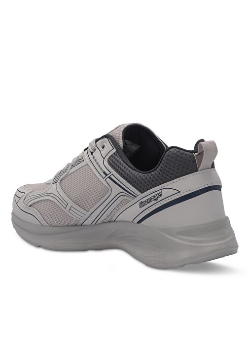 Slazenger GIMA Erkek Sneaker Ayakkabı Gri / Lacivert - Görsel 4
