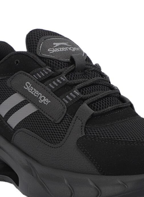 Slazenger MAKEDA IN Erkek Sneaker Ayakkabı Siyah / Siyah - Görsel 5