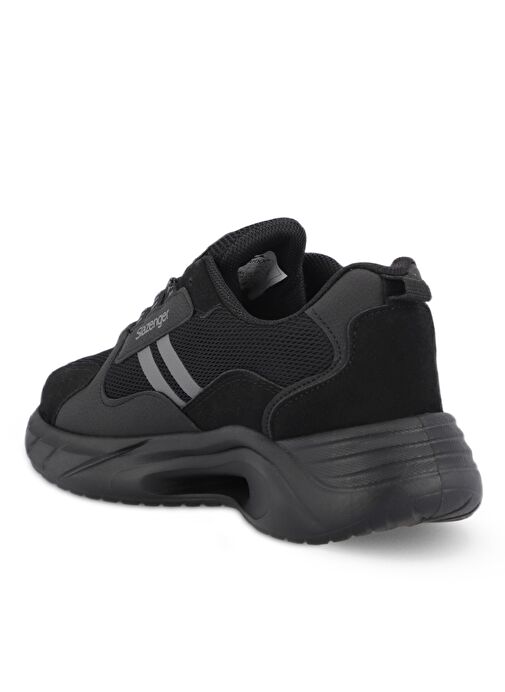 Slazenger MAKEDA IN Erkek Sneaker Ayakkabı Siyah / Siyah - Görsel 4