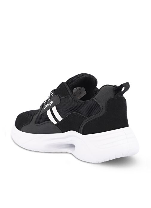 Slazenger MAKEDA IN Erkek Sneaker Ayakkabı Siyah / Beyaz - Görsel 4