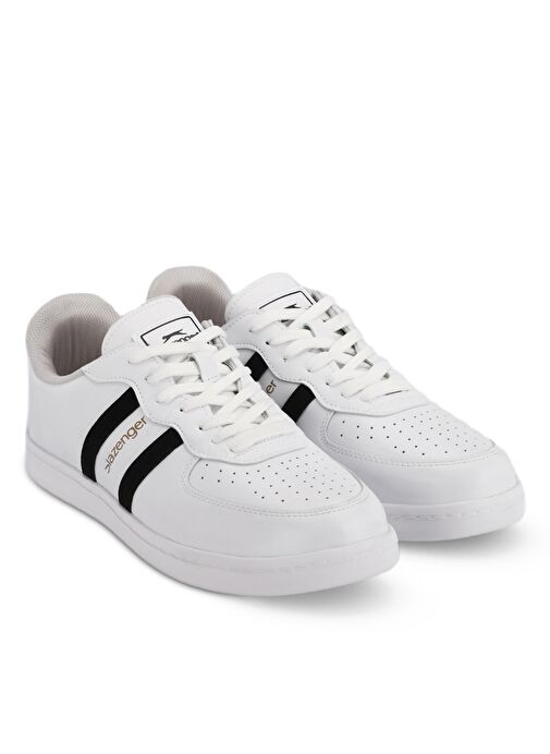 Slazenger MALKHAZ Erkek Sneaker Ayakkabı Beyaz / Siyah - Görsel 3