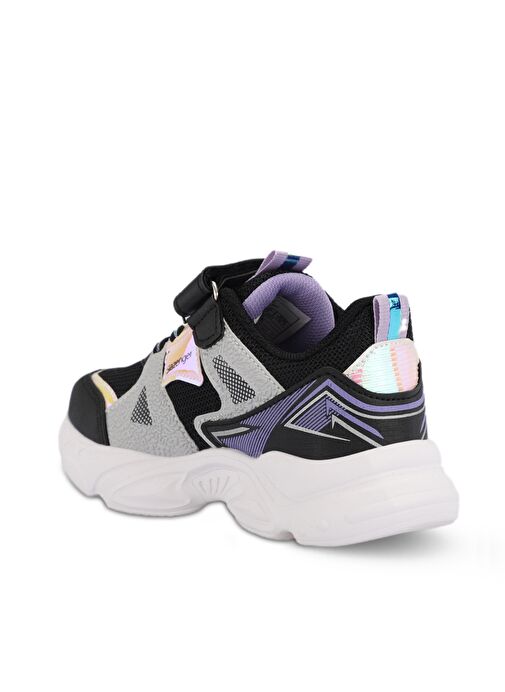 Slazenger NELSON Kız Çocuk Sneaker Ayakkabı Siyah / Mor - Görsel 4