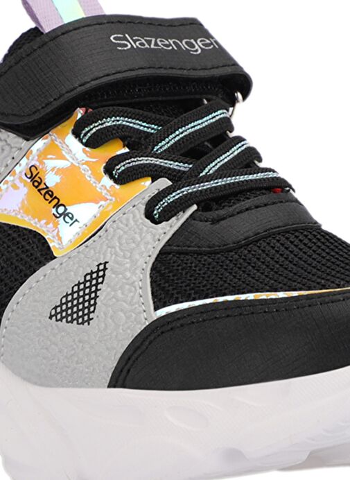 Slazenger NELSON Kız Çocuk Sneaker Ayakkabı Siyah / Mor - Görsel 5