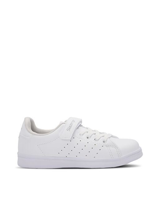 Slazenger PIANO I Unisex Çocuk Sneaker Ayakkabı Beyaz - Görsel 2