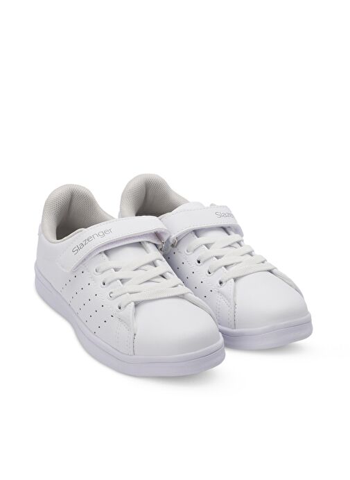 Slazenger PIANO I Unisex Çocuk Sneaker Ayakkabı Beyaz - Görsel 3