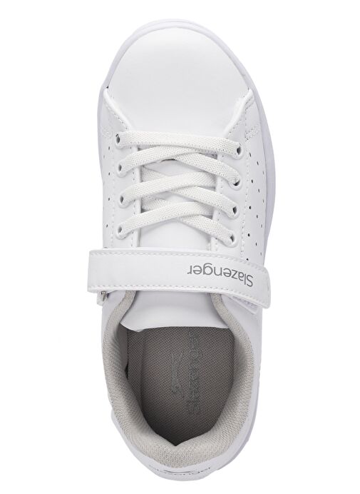 Slazenger PIANO I Unisex Çocuk Sneaker Ayakkabı Beyaz - Görsel 6