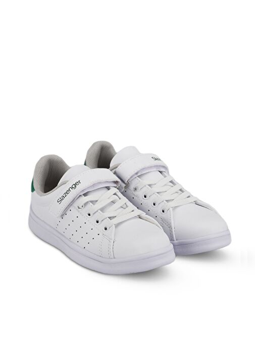 Slazenger PIANO I Unisex Sneaker Ayakkabı Beyaz / Yeşil - Görsel 3