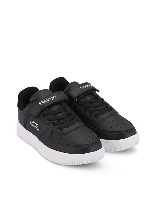 Slazenger PASCHAL I Unisex Çocuk Sneaker Ayakkabı Siyah / Beyaz - Görsel 3