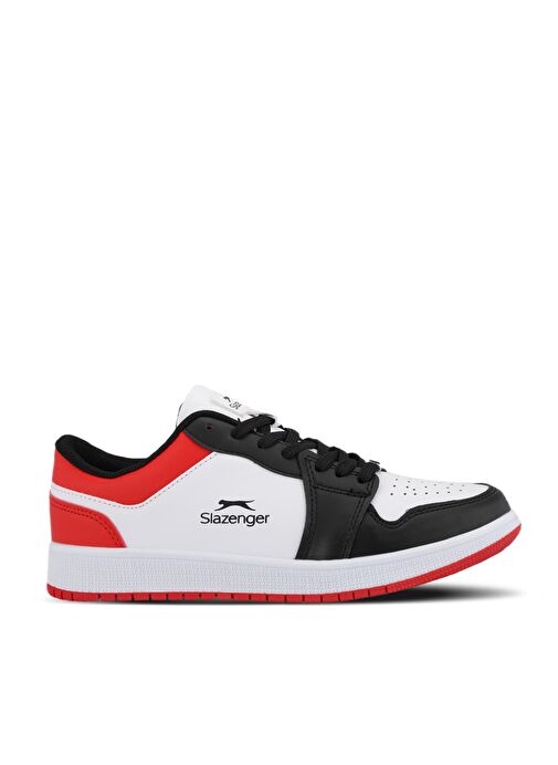 Slazenger PRINCE I Kadın Sneaker Ayakkabı Beyaz / Siyah / Kırmızı - Görsel 2