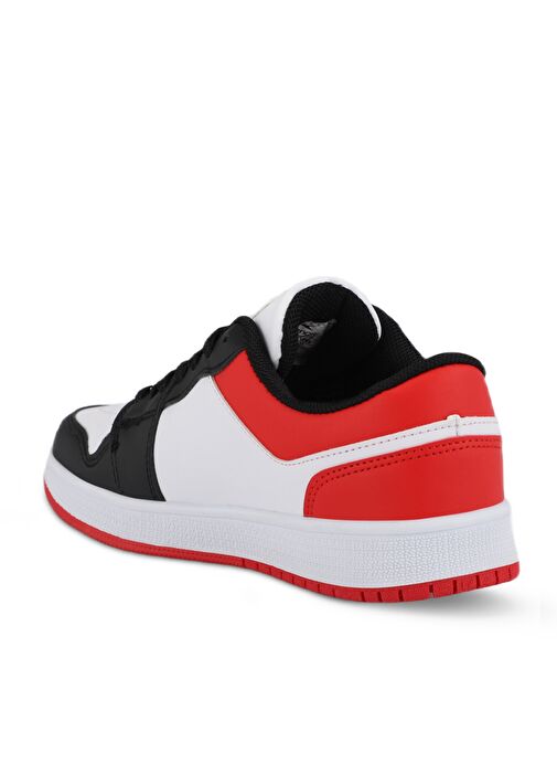 Slazenger PRINCE I Kadın Sneaker Ayakkabı Beyaz / Siyah / Kırmızı - Görsel 4