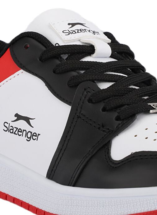 Slazenger PRINCE I Kadın Sneaker Ayakkabı Beyaz / Siyah / Kırmızı - Görsel 5