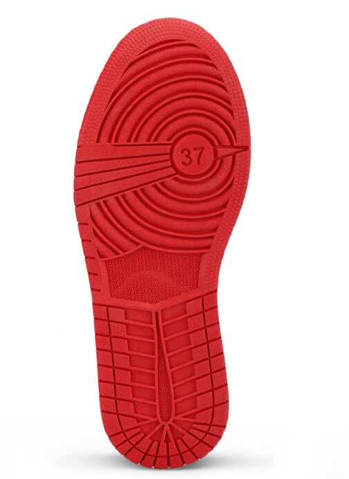 Slazenger PRINCE I Kadın Sneaker Ayakkabı Beyaz / Siyah / Kırmızı - Görsel 8