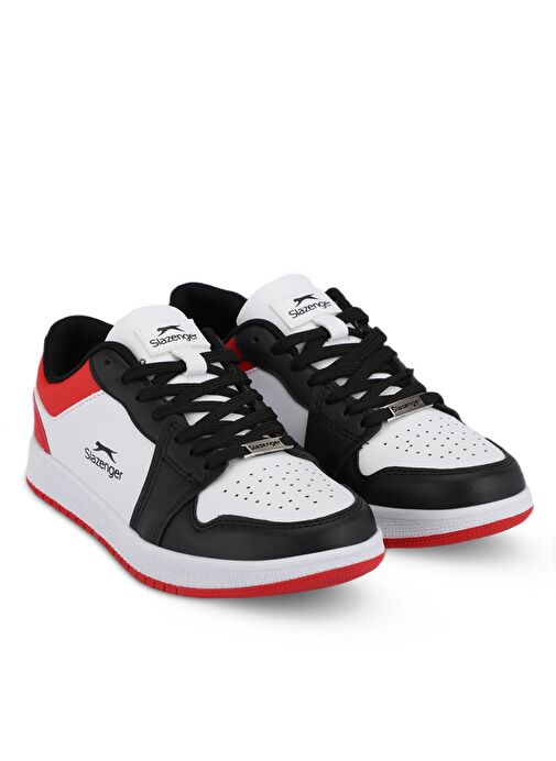 Slazenger PRINCE I Erkek Sneaker Ayakkabı Beyaz / Siyah / Kırmızı - Görsel 3