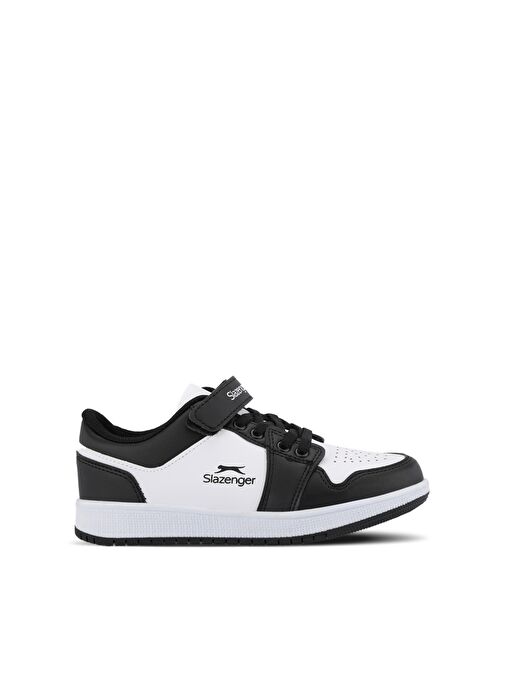 Slazenger PRINCE I Unisex Çocuk Sneaker Ayakkabı Beyaz / Siyah - Görsel 2