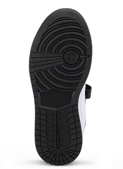 Slazenger PRINCE I Unisex Çocuk Sneaker Ayakkabı Beyaz / Siyah - Görsel 8