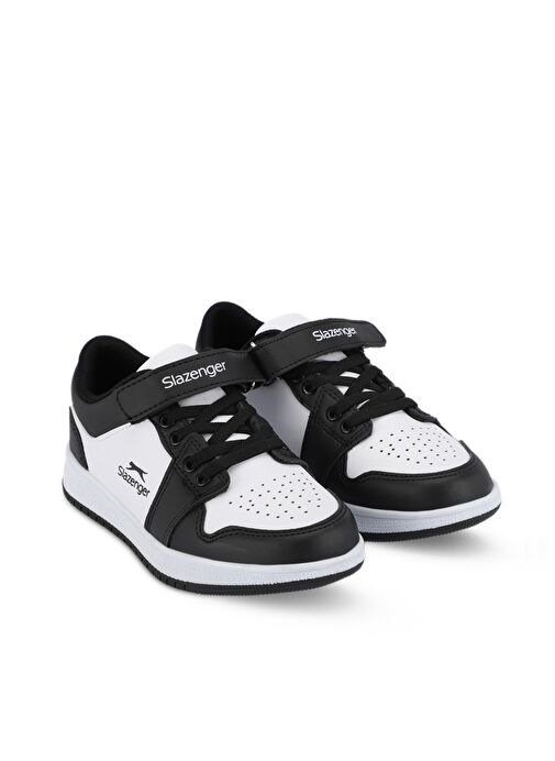 Slazenger PRINCE I Unisex Çocuk Sneaker Ayakkabı Beyaz / Siyah - Görsel 3