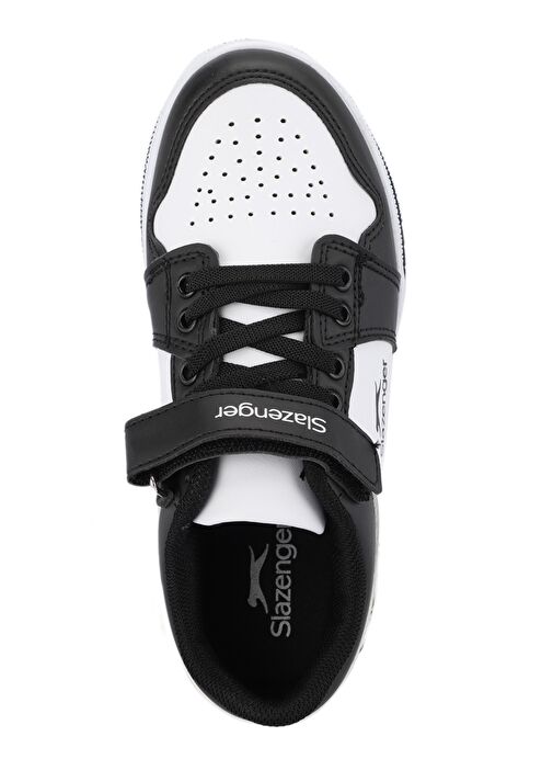 Slazenger PRINCE I Unisex Çocuk Sneaker Ayakkabı Beyaz / Siyah - Görsel 6