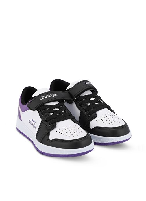 Slazenger PRINCE I Kız Çocuk Sneaker Ayakkabı Beyaz / Mor - Görsel 3