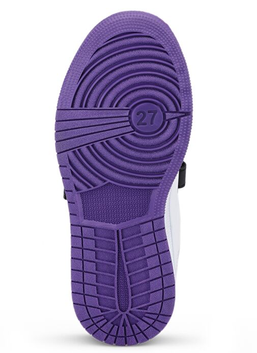 Slazenger PRINCE I Kız Çocuk Sneaker Ayakkabı Beyaz / Mor - Görsel 9