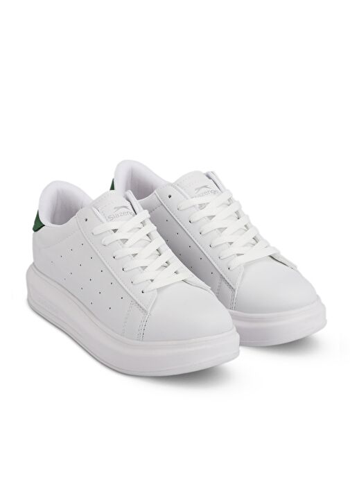 Slazenger ZARATHUSTRA I Kadın Sneaker Ayakkabı Beyaz / Yeşil - Görsel 3