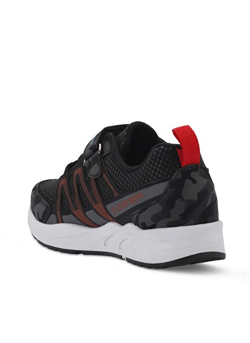 Slazenger ELIPS Erkek Çocuk Sneaker Ayakkabı Siyah Kamuflaj - Görsel 4