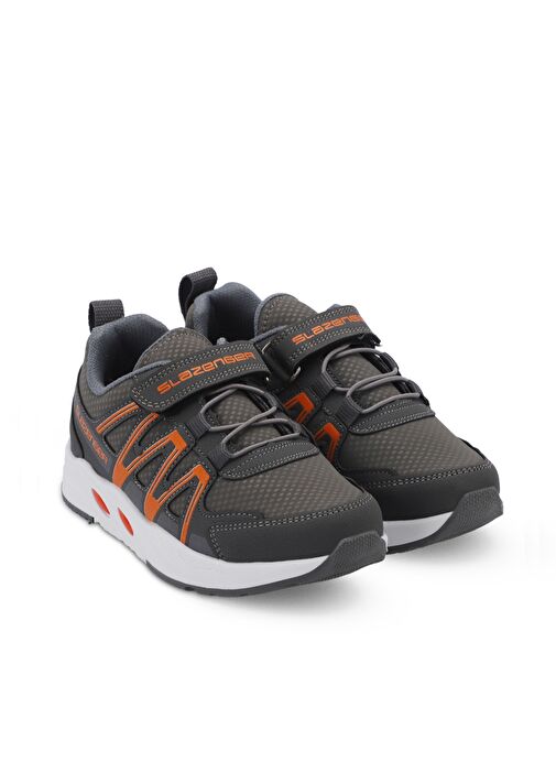 Slazenger ELIPS Erkek Çocuk Sneaker Ayakkabı Koyu Gri - Görsel 3