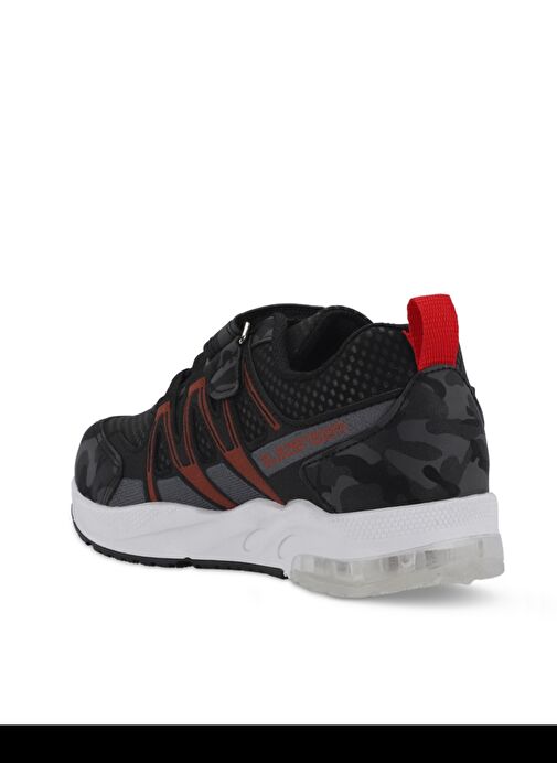 Slazenger ELIPS Unisex Çocuk Sneaker Ayakkabı Siyah Kamuflaj - Görsel 4