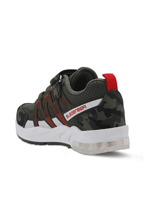 Slazenger ELIPS Unisex Çocuk Sneaker Ayakkabı Haki Kamuflaj - Görsel 4