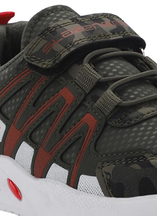Slazenger ELIPS Unisex Çocuk Sneaker Ayakkabı Haki Kamuflaj - Görsel 5