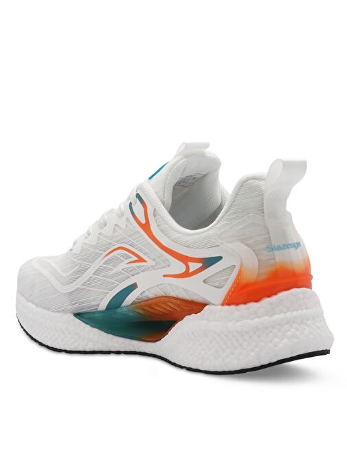 Slazenger WARWICK Erkek Sneaker Ayakkabı Beyaz / Turuncu - Görsel 4