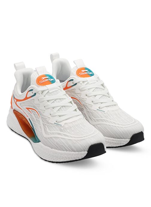 Slazenger WARWICK Erkek Sneaker Ayakkabı Beyaz / Turuncu - Görsel 3
