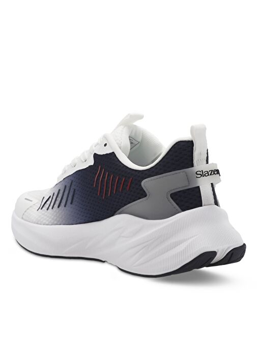 Slazenger WOLLY Erkek Sneaker Ayakkabı Beyaz / Lacivert - Görsel 4