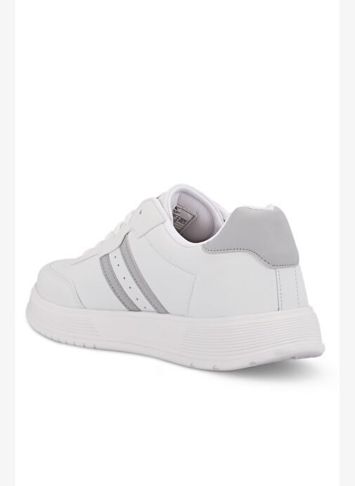 Slazenger ZIPPER I Erkek Sneaker Ayakkabı Beyaz / Gri - Görsel 3