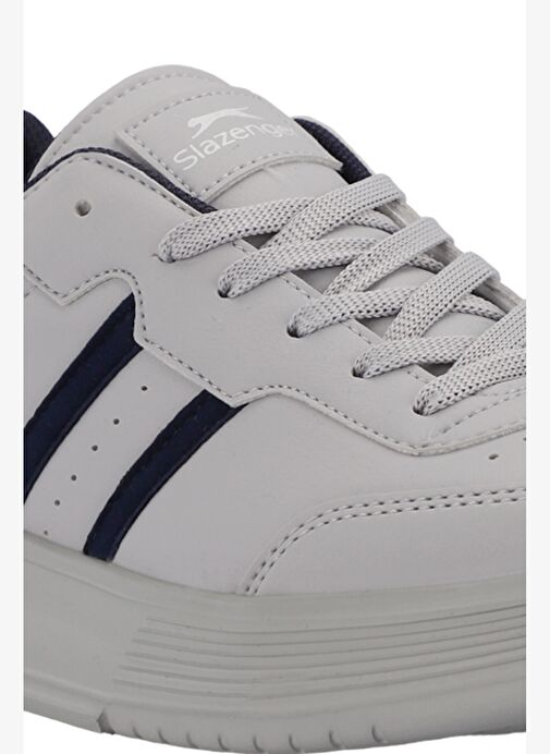 Slazenger ZIPPER I Erkek Sneaker Ayakkabı Gri / Lacivert - Görsel 4