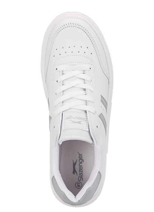 Slazenger ZIPPER I Kadın Sneaker Ayakkabı Beyaz / Gri - Görsel 6