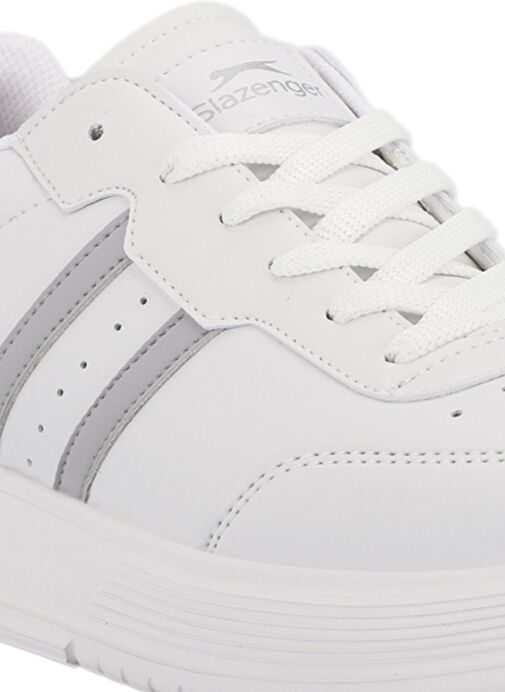 Slazenger ZIPPER I Kadın Sneaker Ayakkabı Beyaz / Gri - Görsel 5
