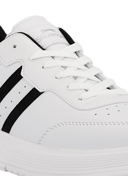Slazenger ZIPPER I Kadın Sneaker Ayakkabı Beyaz / Siyah - Görsel 6