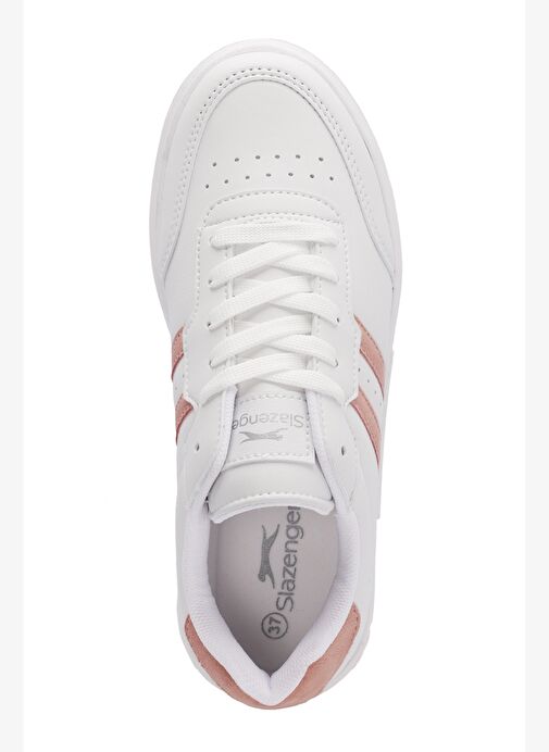 Slazenger ZIPPER I Kadın Sneaker Ayakkabı Beyaz / Pembe - Görsel 6