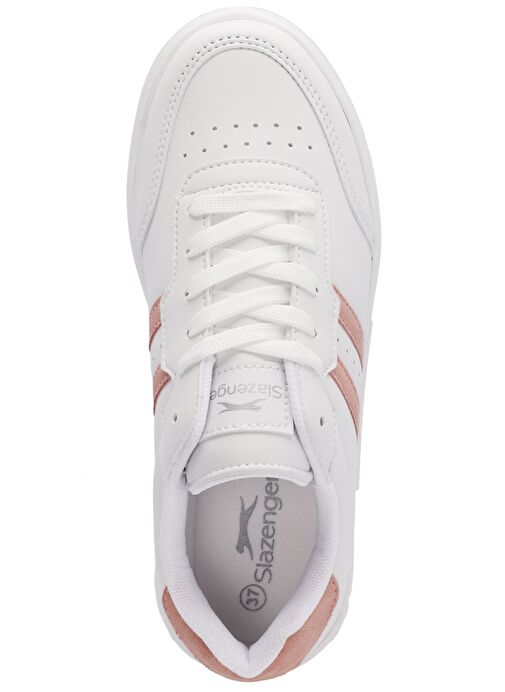 Slazenger ZIPPER I Kadın Sneaker Ayakkabı Beyaz / Pembe - Görsel 5