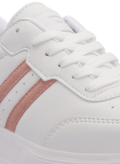 Slazenger ZIPPER I Kadın Sneaker Ayakkabı Beyaz / Pembe - Görsel 3