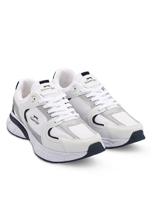 Slazenger ZEX Erkek Sneaker Ayakkabı Beyaz / Lacivert - Görsel 3