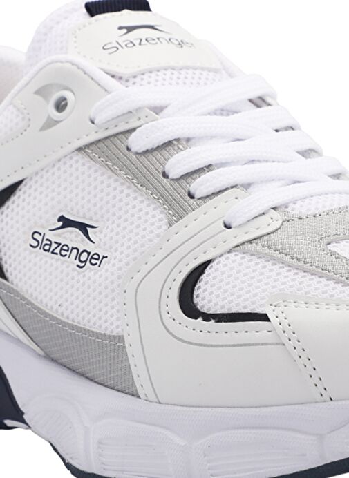 Slazenger ZEX Erkek Sneaker Ayakkabı Beyaz / Lacivert - Görsel 5