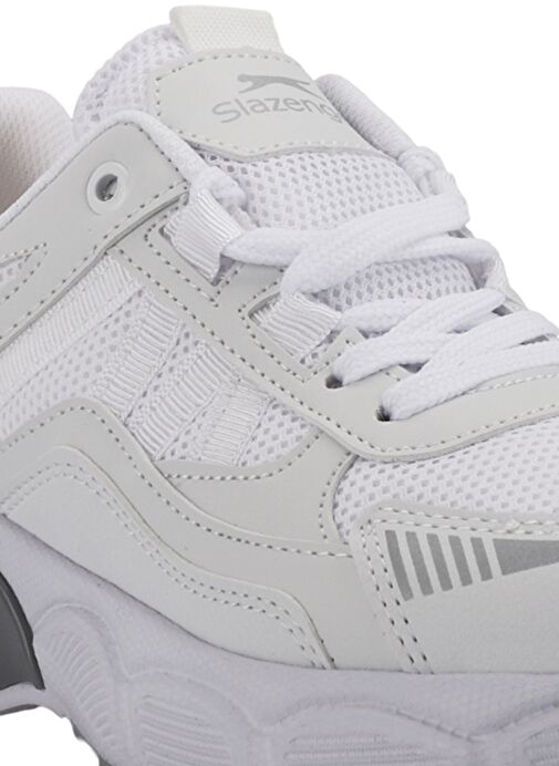 Slazenger ZELLA Kadın Sneaker Ayakkabı Beyaz / Gümüş - Görsel 5