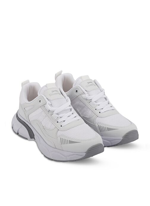 Slazenger ZELLA Kadın Sneaker Ayakkabı Beyaz / Gümüş - Görsel 3